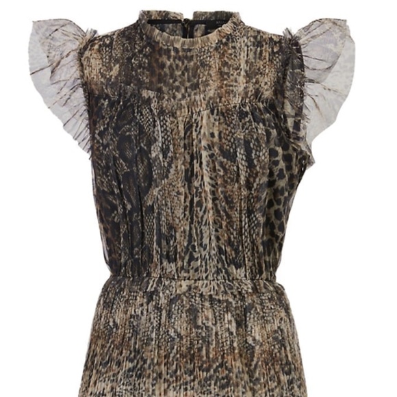 All Saints Dresses & Skirts - New All Saints Perri Noche Snake and Leopard print pattern mini Dress